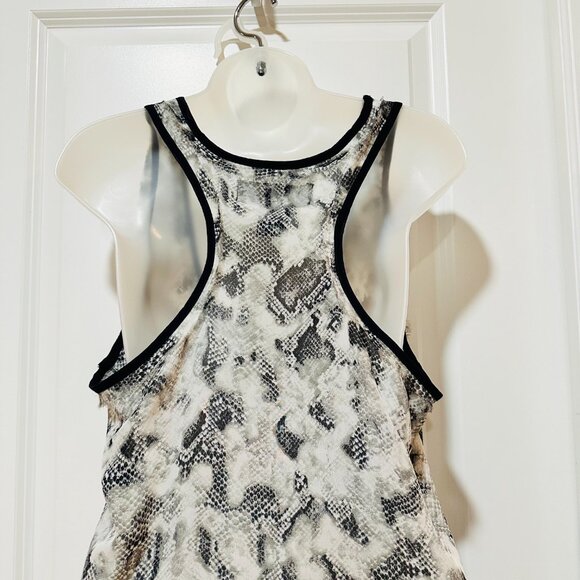Kardashian Kolection Black & White Sheer Racerback Top, Size M - Picture 11 of 11